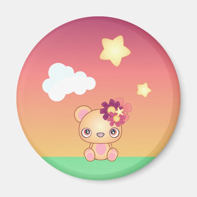Imã Kawaii Bear (Frente)