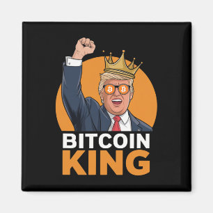 Imã Kawaii Bitmoney King Trump Crypto Shades Bitmoney 