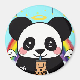 Imã Kawaii Boba Panda Bear Magnet
