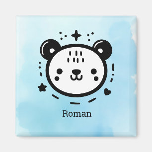 Imã Kawaii Bonitinho Urso Face - Kawaii - Arte de Linh