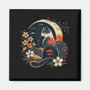 Imã Kawaii Cat Animes Japoneses Engraçados Artes Mulhe