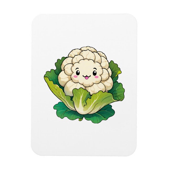 Ímã Kawaii Cauliflower (Vertical)