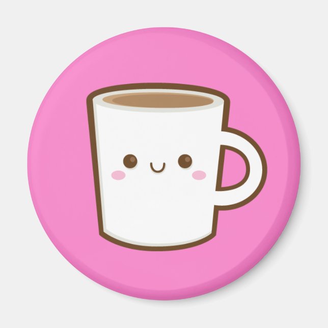 Imã Kawaii Coffee Magnet (Frente)