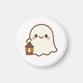 Imã Kawaii Fantasma com Lanterna - Design de Espírito