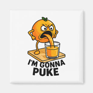 Imã Kawaii Fruta Funny Orange Juice