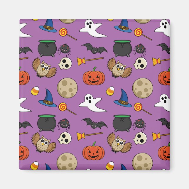 Imã Kawaii Halloween Pack (Frente)