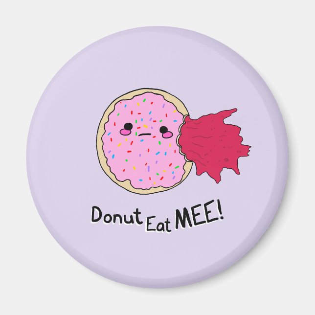 Imã Kawaii Jam Donut Coma-me (Frente)