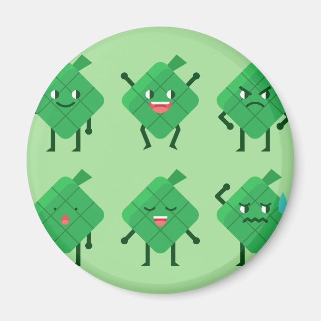Imã kawaii Ketupat (Frente)