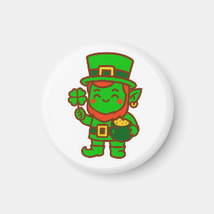 Imã Kawaii Lucky Leprechaun