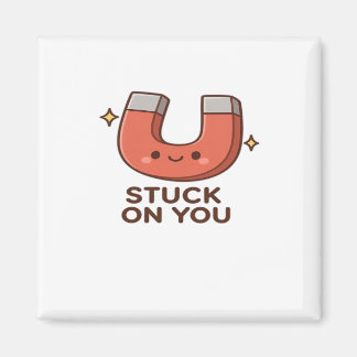 Imã Kawaii Magnet Stuck On You Cute Playful Style 