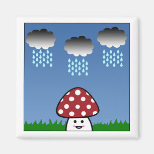 Imã Kawaii Mushroom Magnet