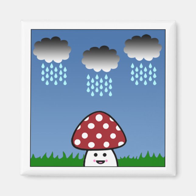 Imã Kawaii Mushroom Magnet (Frente)