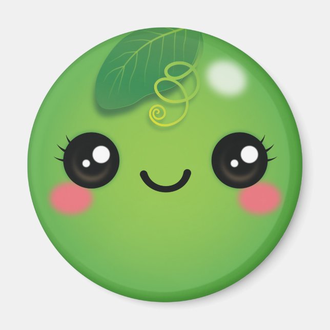 Imã Kawaii Pea Magnet (Frente)