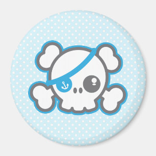 Imã Kawaii Pirate Skull Magnet