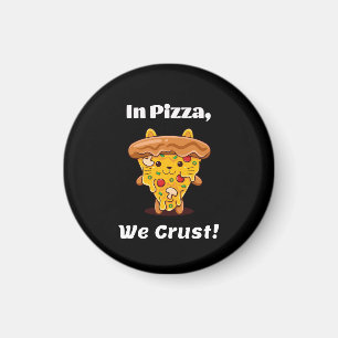 Imã Kawaii Pizza Divertida