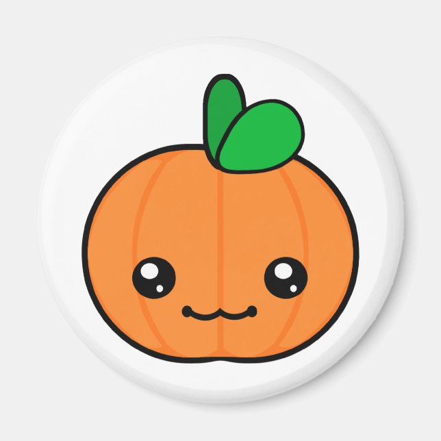 Imã Kawaii Pumpkin Halloween Magnet (Frente)