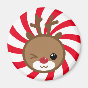 Imã Kawaii Reindeer Magnet