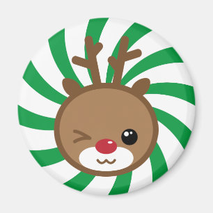 Imã Kawaii Reindeer Magnet