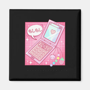 Imã Kawaii Retro 90s Telefone do Sacudir Japonês Y2K