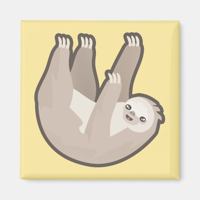 Imã Kawaii Sloth (Frente)