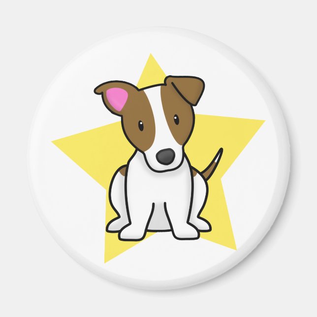 Imã Kawaii Star Jack Russell Terrier Magnet (Frente)