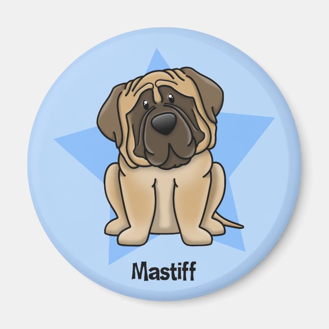 Imã Kawaii Star Mastiff (Frente)