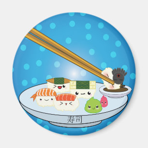 Imã Kawaii Sushi Púltimo Magnet