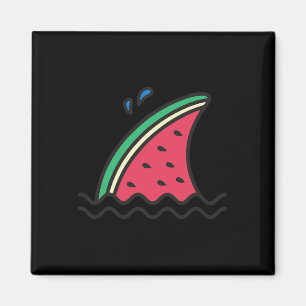 Imã Kawaii Watermelon Sharon Fin Funny Family Summer V