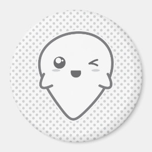 Imã Kawaii Winking Ghost Magnet
