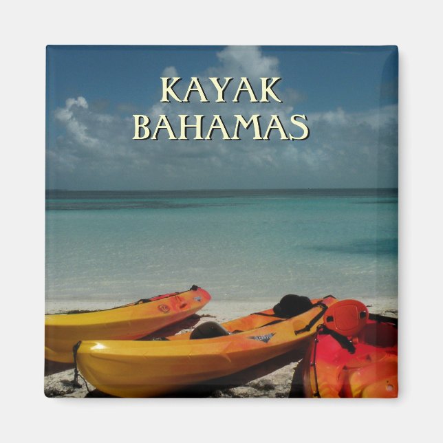 Imã Kayak Bahamas Viagem Magnet (Frente)