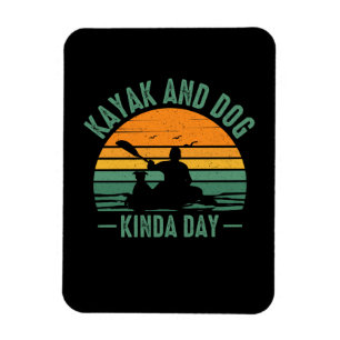 Ímã Kayak e Dog Kinda Day