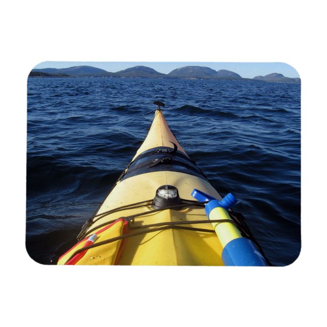Ímã Kayak em um lago Magnet (Horizontal)