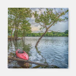 Imã Kayak Flutuando Em Mesa Rock Lake