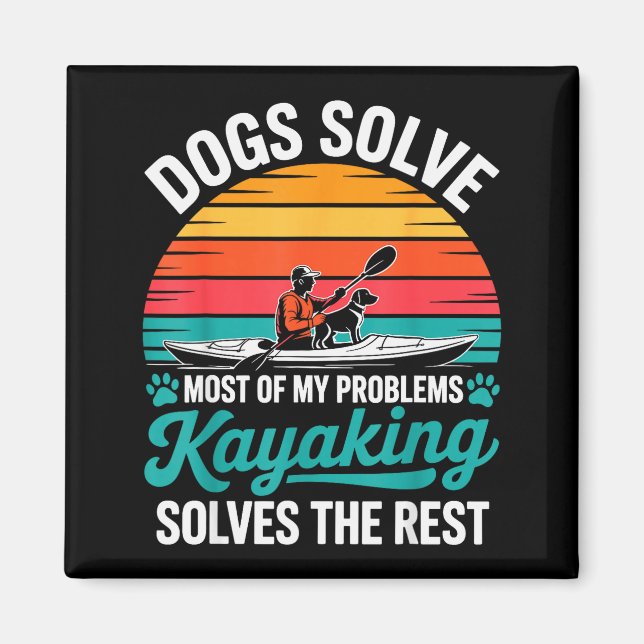 Imã Kayak Novelty For Men Women Kayaker Kayaking Kayak (Frente)