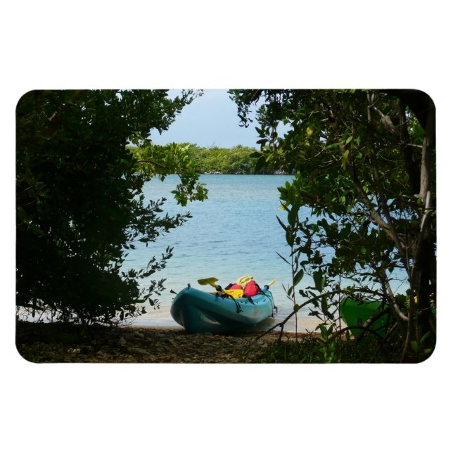 Ímã Kayaking em Ruas. Thomas Ilhas Virgens dos EUA (Horizontal)