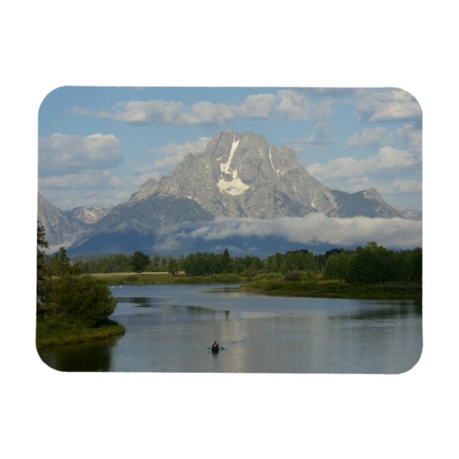 Ímã Kayaking no Parque Nacional de Grand Teton (Horizontal)