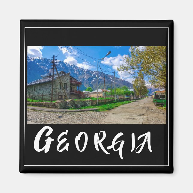 Imã Kazbegi Stepantsminda Georgia Causa Montanhas (Frente)