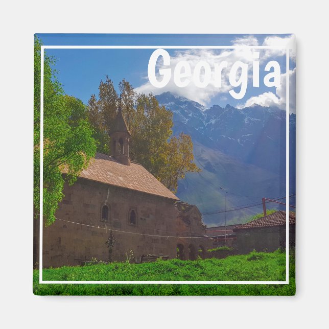 Imã Kazbegi Stepantsminda Georgia Causa Montanhas (Frente)