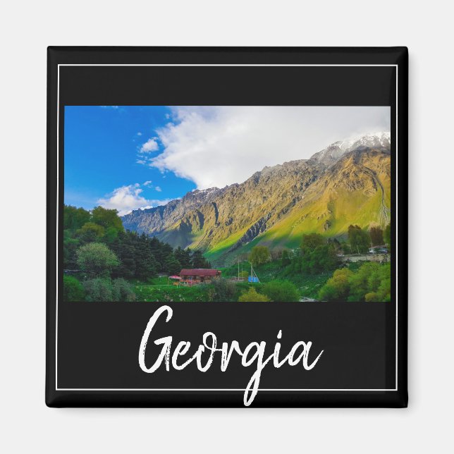 Imã Kazbegi Stepantsminda Georgia Causa Montanhas (Frente)
