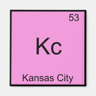 Imã Kc - Kansas City Chemistry Element Symbol Tee