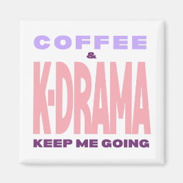 Imã Kdrama Lover Magnet Coffee Lover Korean Drama Gift
