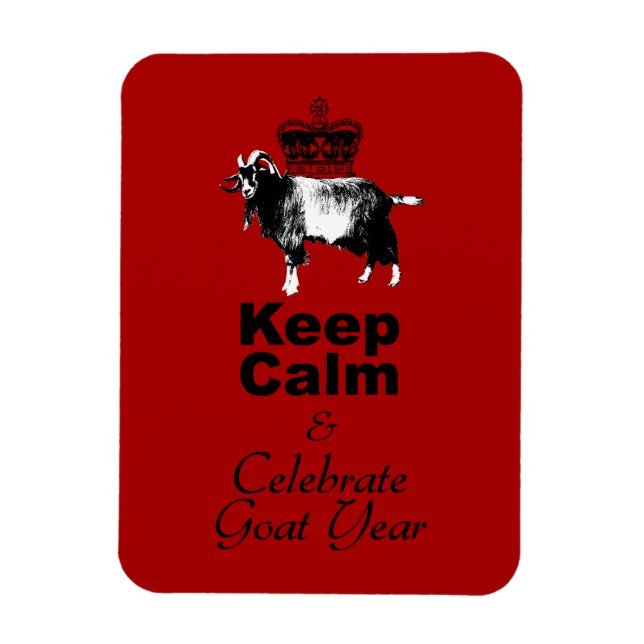 Ímã Keep Calm and Celebrate Goat Year 2027 Mg (Vertical)