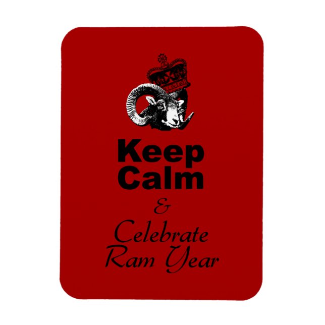 Ímã Keep Calm and Celebrate Ram Year 2027 Mg (Vertical)