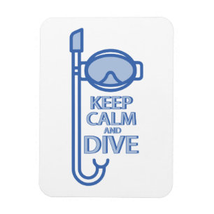 Ímã Keep calm and dive