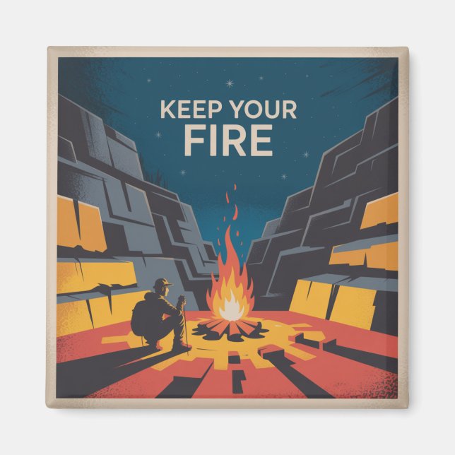 Imã Keep Your Fire (Frente)