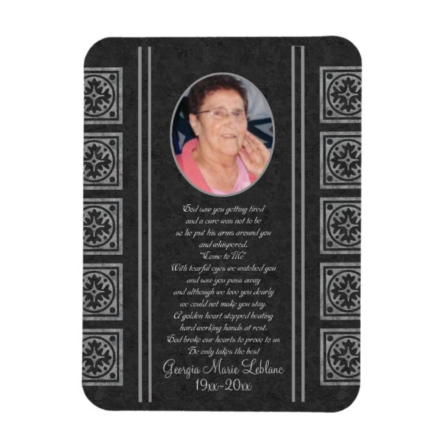 Ímã Keepsakes Memoriais Personalizados (Vertical)