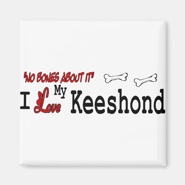 Imã Keeshond Dog Gifs (Frente)