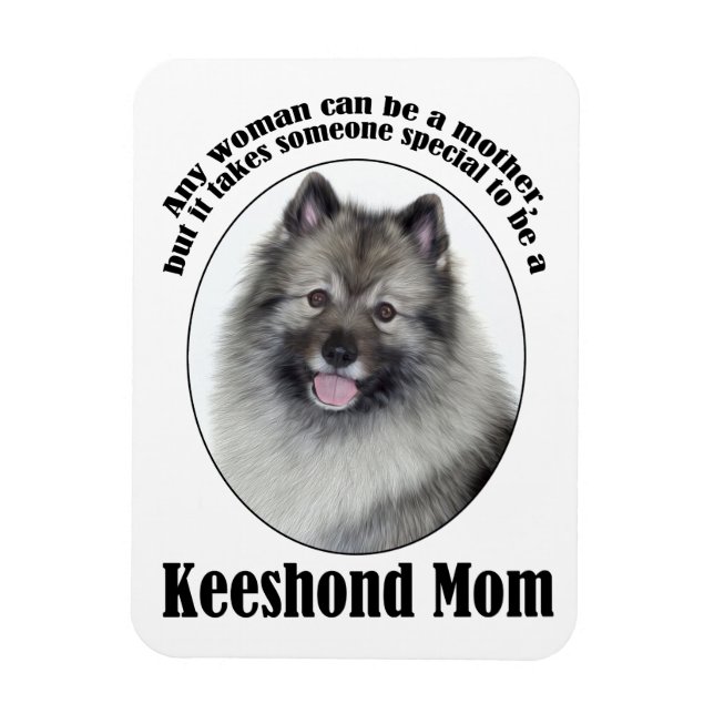 Ímã Keeshond Mãe (Vertical)