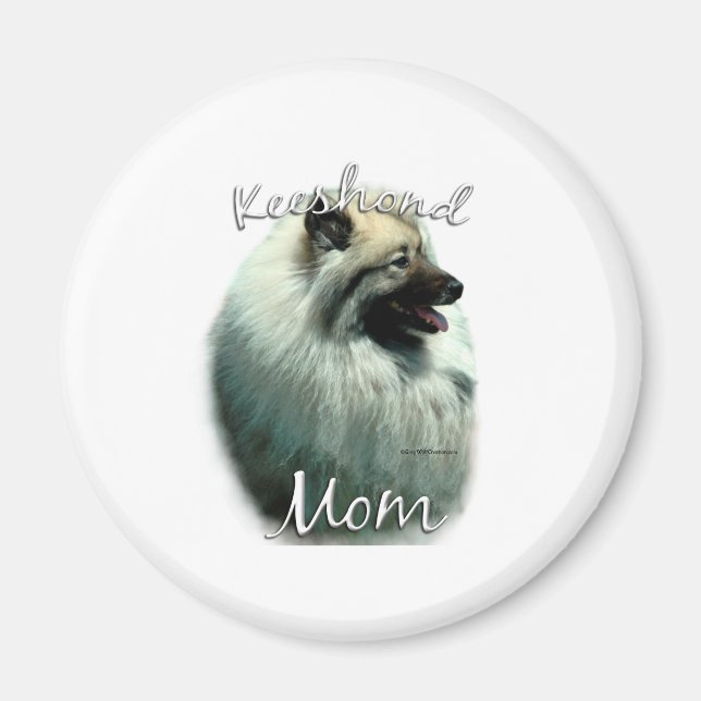 Imã Keeshond Mãe 2 (Frente)