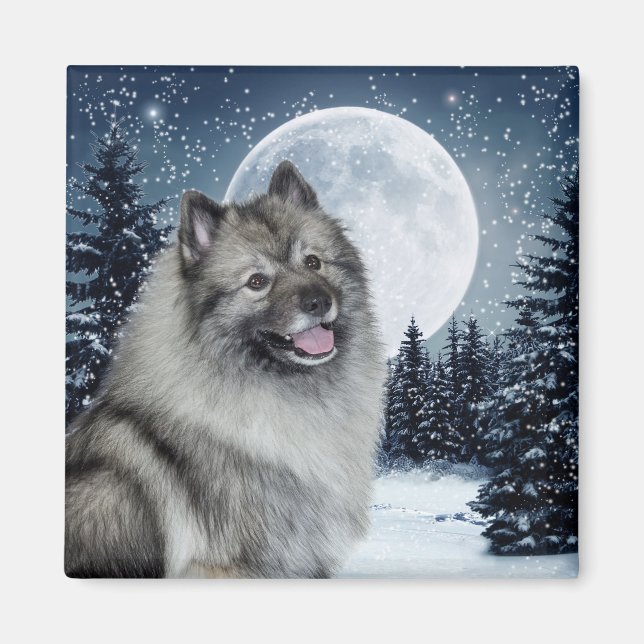 Imã Keeshond Magnet (Frente)